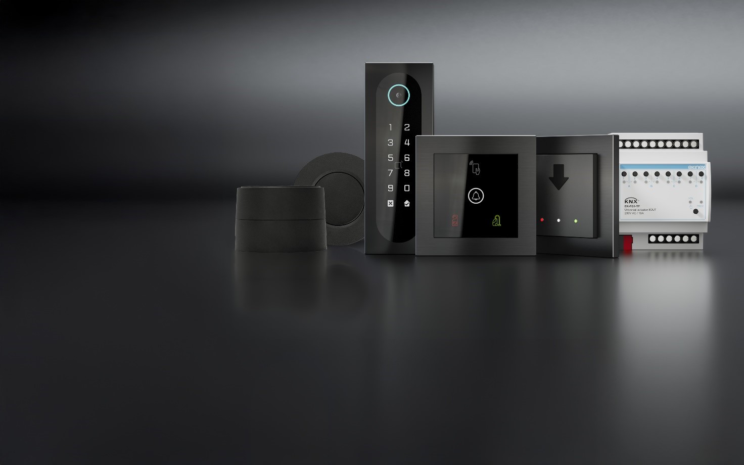 Campioni materiali Ekinex: metallo, Fenix NTM, vetro